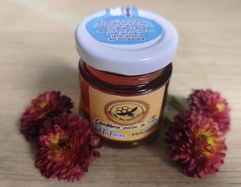 Miel pura de abejas 100gm envase vidrio